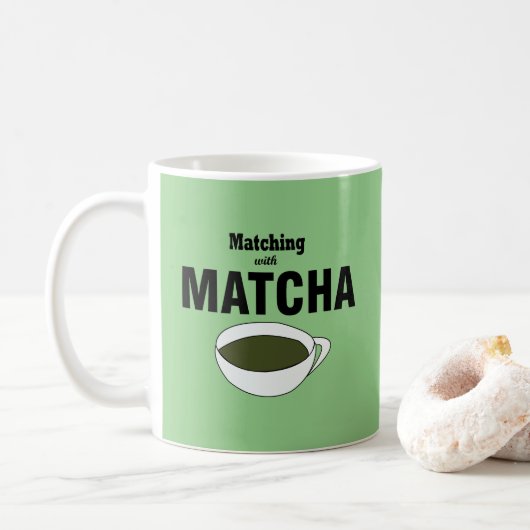 Matcha Green Tea Lover Koffiemok (Met donut)