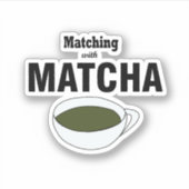 Matcha Green Tea Sticker (Voorkant)