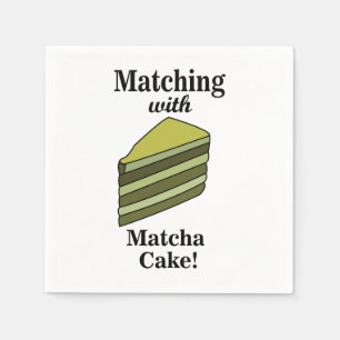 Matcha Groene Cake Feest Servet