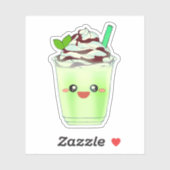 Matcha Groene Thee Gemengde Drink Sticker (Vel)