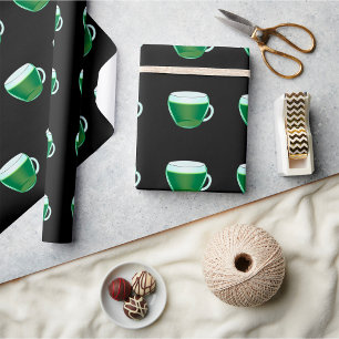 Matcha Groene Thee Glas Cadeaupapier