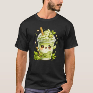 Matcha Groene Thee IJskoude Latte Kawaii T-Shirt