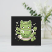 Matcha groene thee kaart (Staand voorkant)