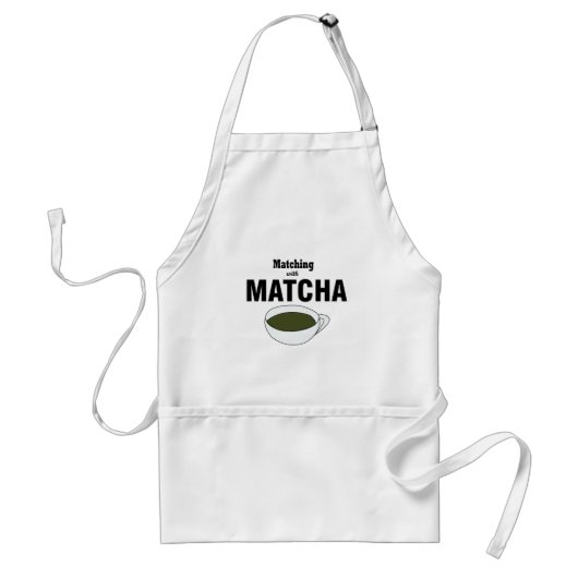 Matcha Groene Thee Standaard Schort (Voorkant)