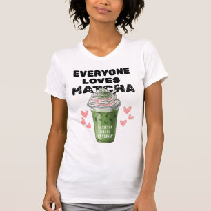 Matcha Iced Latte T-shirt   Schattigee slagroom