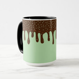 Matcha-ijs, Gesmolten Choco Topping Strooisel Mok