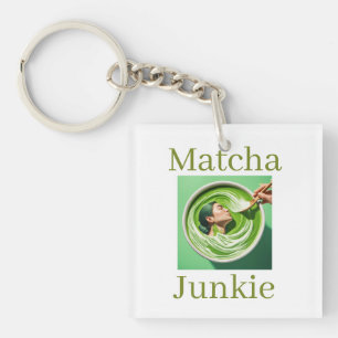 Matcha Junkie Sleutelhanger