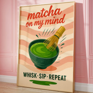 Matcha Keuken Drink Liefhebbers Trendy Muurposter Poster