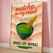 Matcha Keuken Drink Lovers Trendy Wall Poster