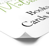 Matcha Latte - Books,  Cards and gifts baby shower Poster (Hoek)