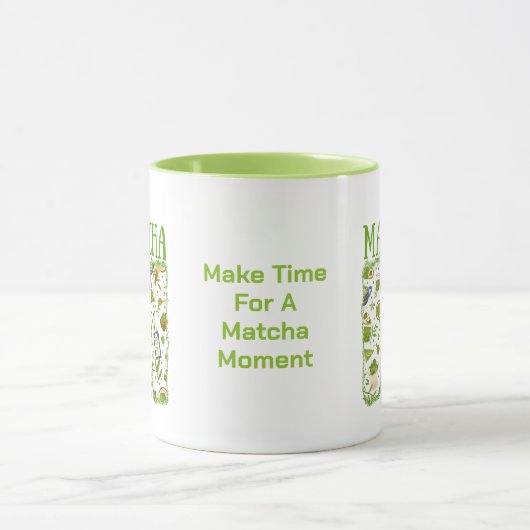 MATCHA Lightning Bolt Brush Stroke Mok (Midden)