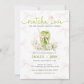 Matcha Love Baby Shower Invitation | Green Tea  (Devant)