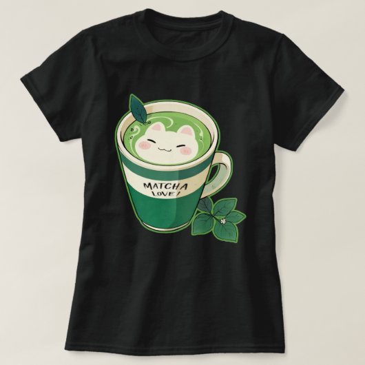 Matcha Love Tea Shirt (Design voorkant)