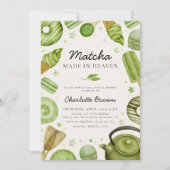 Matcha Made in Heaven Invitation de douche nuptial (Devant)