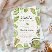 Matcha Made in Heaven Invitation de douche nuptial