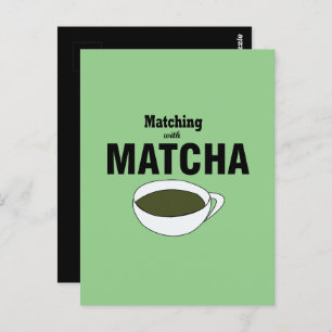 Matcha met groene thee briefkaart