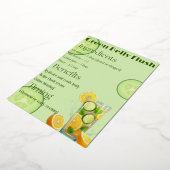 Matcha Mint Detox Folie Uitnodiging (Gedraaid)