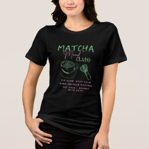 Matcha Mood Club Esthetisch Minimalistisch Matcha Tri-Blend Shirt