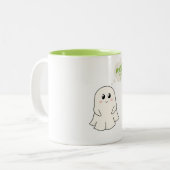 Matcha please! tweekleurige koffiemok (Voorkant links)