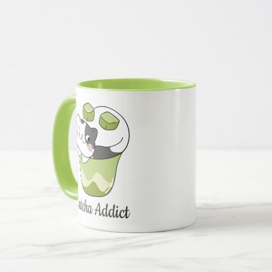 Matcha Schattigee kat, Matcha Mok (Voorkant links)