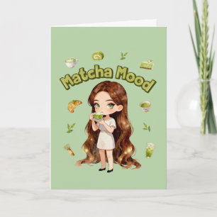 Matcha Stemming Esthetisch Ontwerp Cute Groene The Kaart