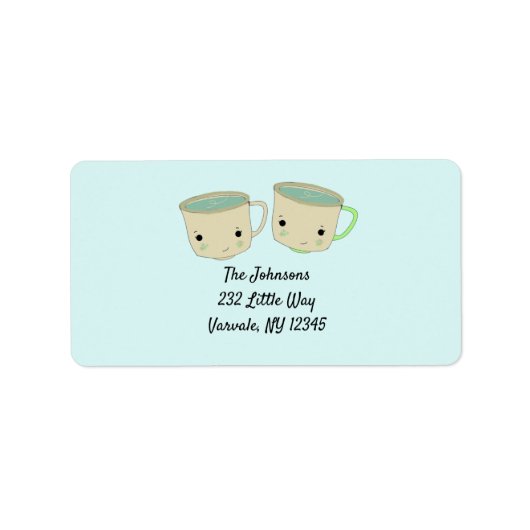 Matcha Thee Nieuw Adres Label (Voorkant)