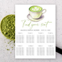 Matcha thee Trouwstoel kaart