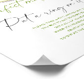 Matcha thee vrijgezellenfeest Zet een ring op het Poster (Hoek)