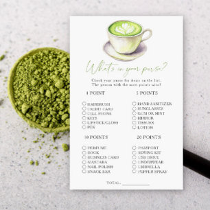Matcha thee Wat zit er in je tas spel