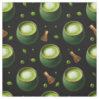 Matcha Theezeamloos Patroon Stof
