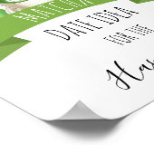 Matcha Wedding Shower Sign Poster (Hoek)