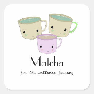 Matcha Wellness Reis Ronde Sticker