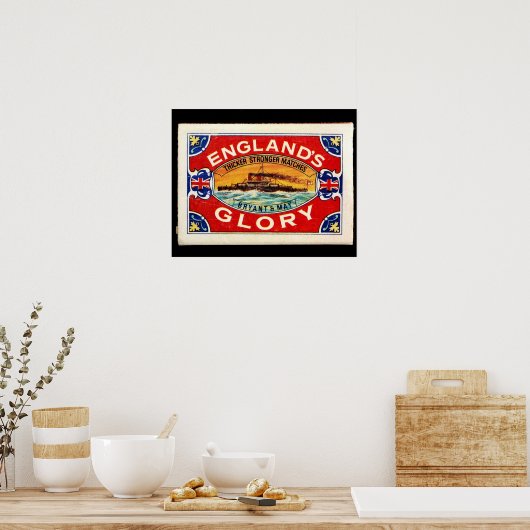 matchbox Englands glory Poster (Keuken)