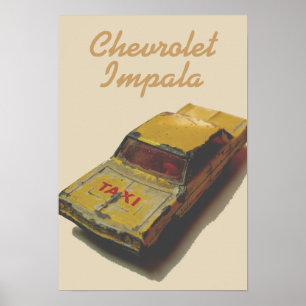  MatchBox Gele Cab Poster