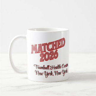 Matched 2026 Personalized Residency Match Day Gift Koffiemok