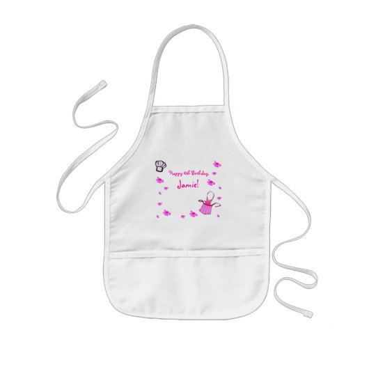 Matchende Chefs Apron Kinder Koken Klasse Kinder Schort (Voorkant)