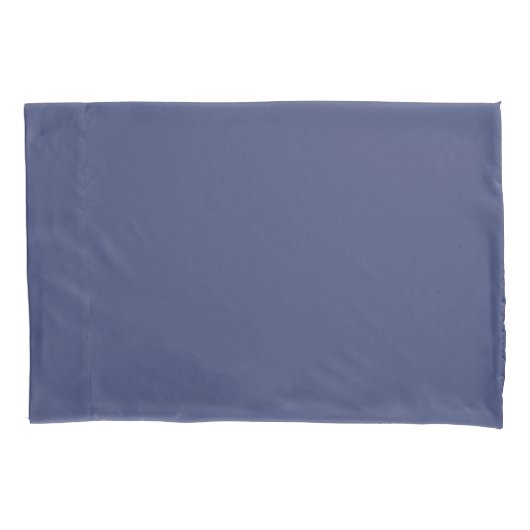 Matching bedding set minimalistisch blauw vast kussensloop (Voorkant)