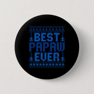 Matching Beste Papaw Ooit Grappige Lelijke Kerst T Ronde Button 5,7 Cm