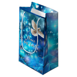 Matching Blue Dove Peace Kerstmis Klein Cadeauzakje