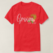 Matching Bride and Groom Honeymoon net getrouwd Co T-shirt (Design voorkant)