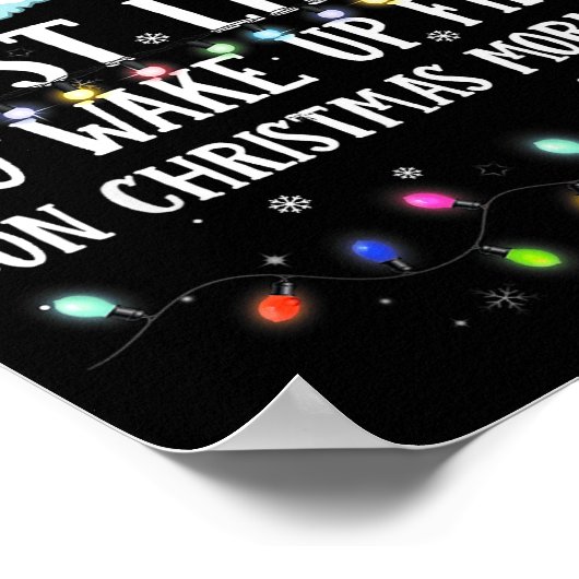 Matching Christmas Pjs Most Likely To Wake Up Firs Poster (Hoek)