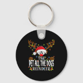 Matching Christmas The Pet All The Dogs Reindeer P Sleutelhanger (Voorkant)