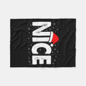 Matching Co. Naughty Or Nice Christmas - Uni-adult Fleece Deken (Voorkant (Horizontaal))