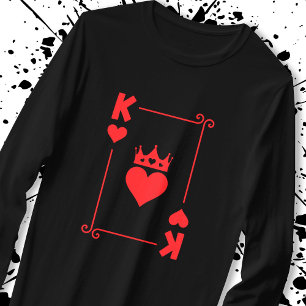 Matching Couples Halloween Costume King of Hearts T-shirt