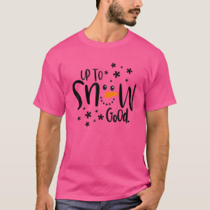 Matching familie kerst tot sneeuw goede sneeuwman t-shirt
