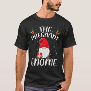Matching Familie Kerstmis De Zwangere Gnome T-shirt