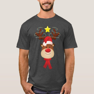 Matching Family Christmas Rein Face Christmas vint T-shirt