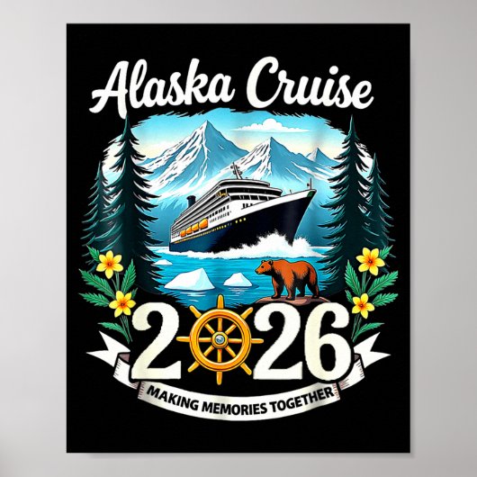 Matching Family Friends And Group Alaska Cruise 20 Poster (Voorkant)
