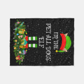 Matching Family Group I'm The Pet All Dogs Elf Chr Fleece Deken (Voorkant (Horizontaal))