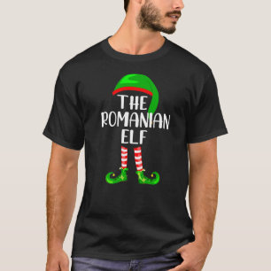 Matching Family Group Kerstmis de Roemeense Elf T-shirt